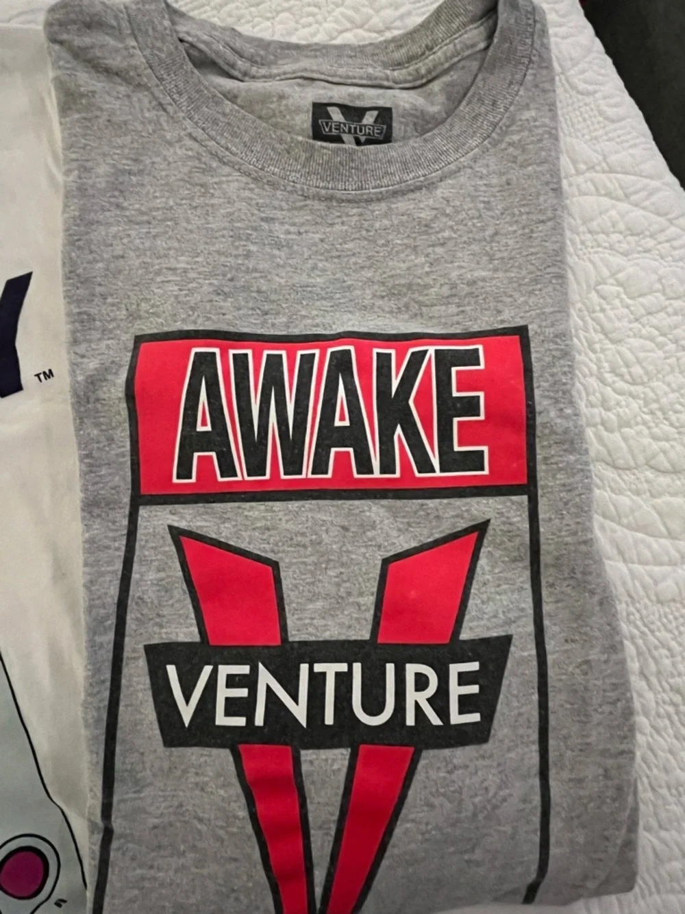 Old Navy White Game Boy Tee, Cup O Noodles T, Venture T